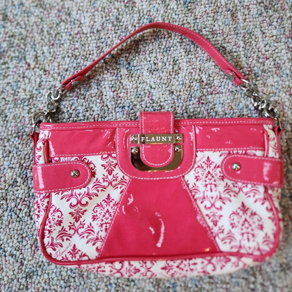 FLAUNT By Faith Nicole Pink Fuchsia PURSE Bag - Picture 5 of 14